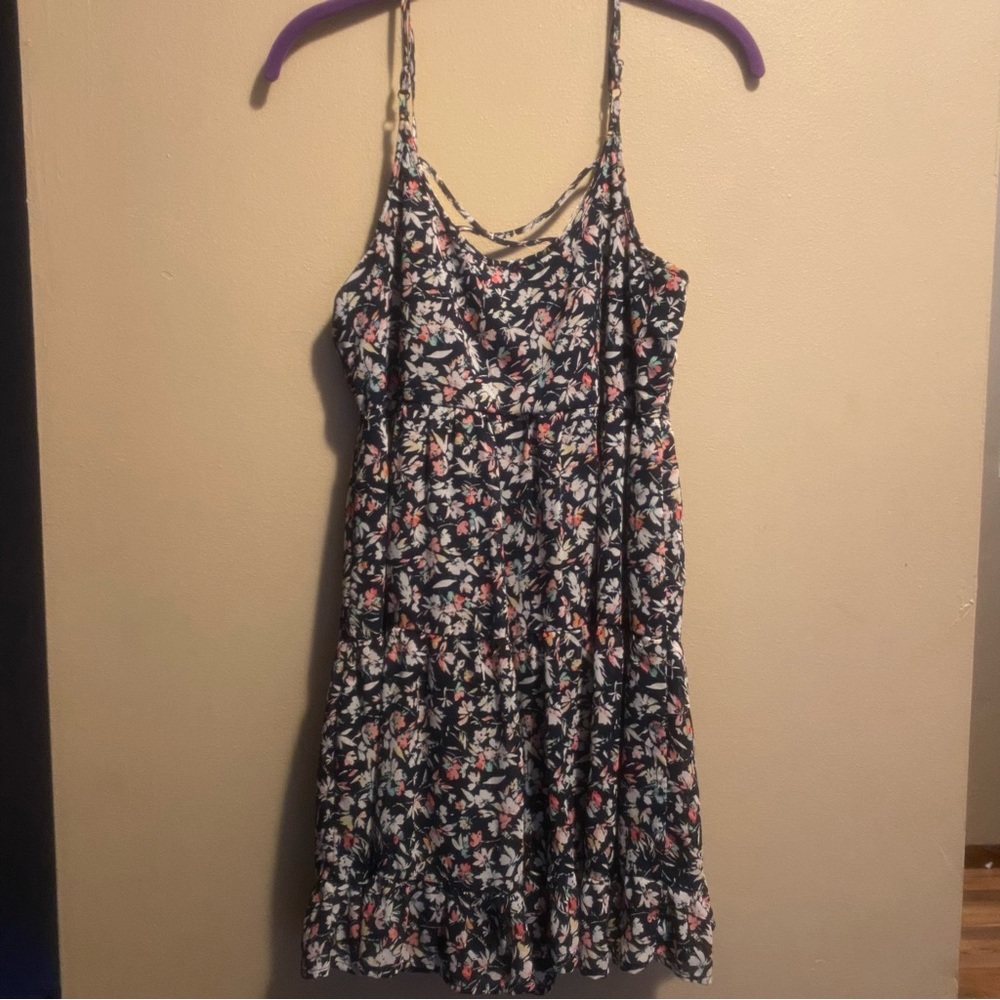 Maurices Floral Lace-Trim Lined Slip Dress Small - Picture 4 of 7